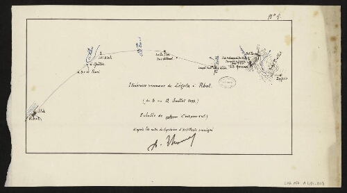 Itinéraire sommaire de Zégota à Rbat, du 8 au 12 juillet 1893 : n°4