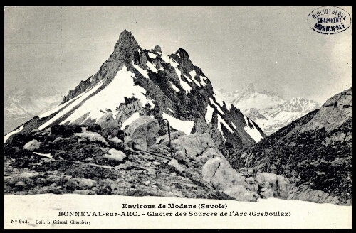 Bonneval-sur-Arc. Glacier des sources de l'Arc (Greboulaz)