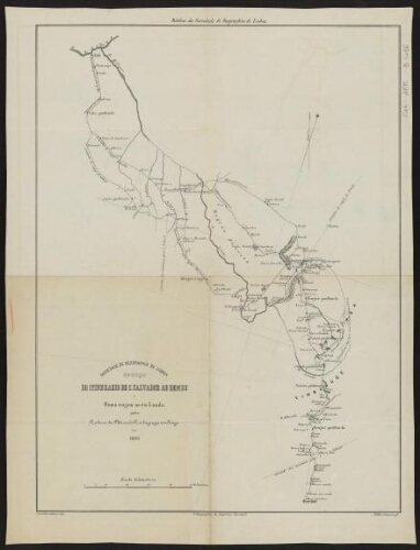 Esboço do itinerario de S. Salvador ao Bembe e d'uma viagem ao rio Lunda