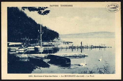 Savoie. Environs d'Aix-les-Bains. Le Bourget-du-Lac. Le port