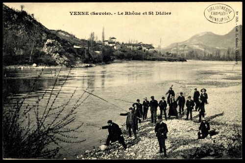Yenne, Savoie. Le Rhône et St Didier