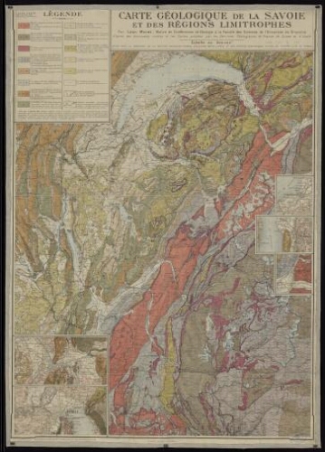 Carte géologique de la Savoie et des régions limitrophes