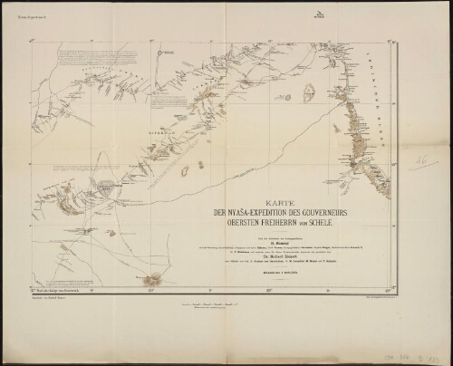 Karte der Nyasa-Expedition des Gouverneurs Obersten Freiherrn von Schele, Nyasa-Expedition IV