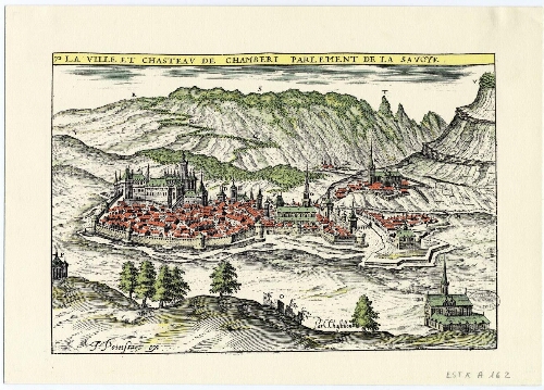 La Ville et chasteau de Chamberi parlement de la Savoie [sic]