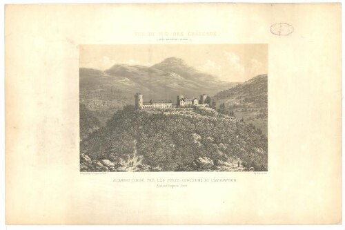 Vue de N.D. des châteaux, près Beaufort, Savoie