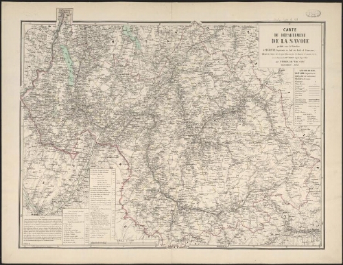 Carte du département de la Savoie