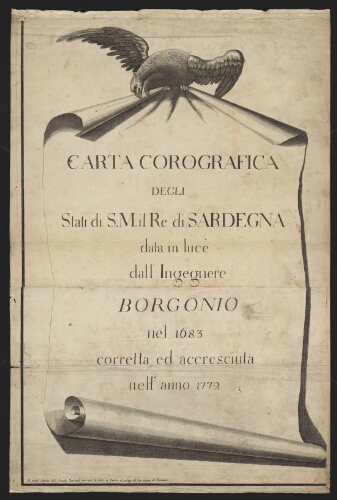 Carta corografica degli Stati di S.M. il Re di Sardegna…