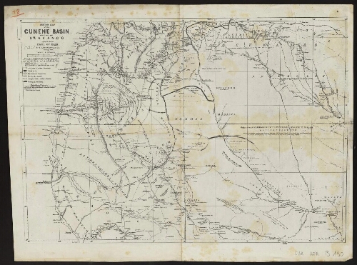 [Reproduction de] Sketch map of the Cunene basin and of the upper Okavango