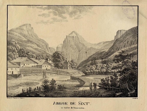 Abbaye de Sixt et rocher de Tenneverges