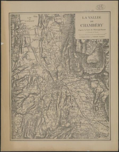La Vallée de Chambéry d'après la carte de l'Etat major français