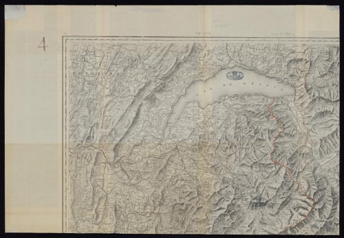Carte topographique militaire des Alpes comprenant le Piémont, la Savoye, le Comté de Nice, le Vallais, le Duché de Gênes, le Milanais...