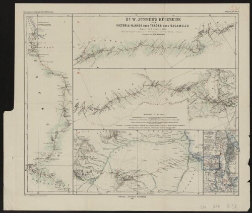 Dr W. Junker's Rückreise vom Victoria-Nyansa über Tabora nach Bagamojo, August bis November 1886…