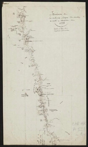 [Reproduction de] Itinéraire de la colonne Borgnis-Desbordes de Kita à Keniéra en 1882