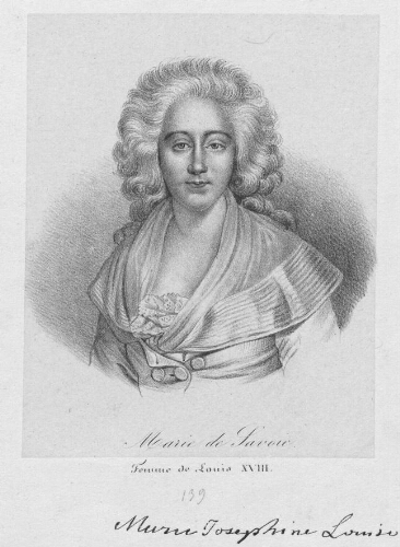 Marie de Savoie, femme de Louis XVIII