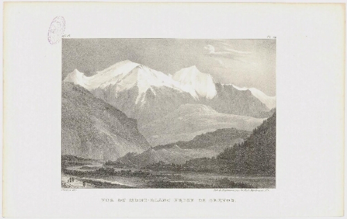 Vue du Mont-Blanc prise de Servoz