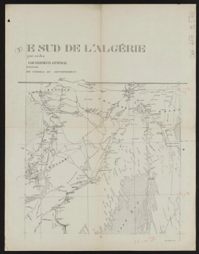 Carte de l'extrême sud de l'Algérie. 3