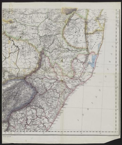 [Partie sud-est d'une carte représentant le sud-est de l'Afrique]