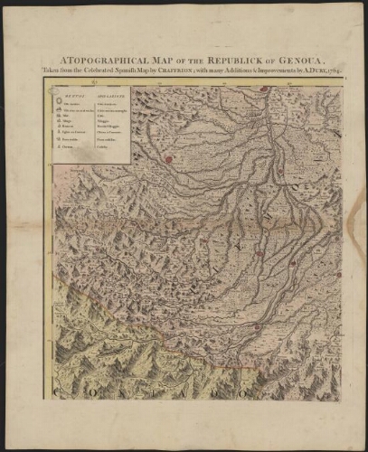 II. A Chorographical map of the territories of the Republic of Genoa
