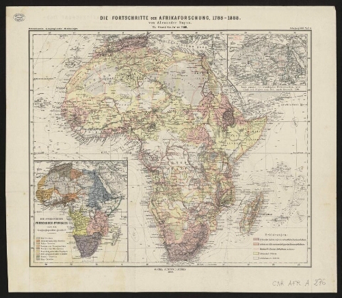 Die Fortschritte der Afrikaforschung, 1788-1888 : II : Stand im Jahre 1888