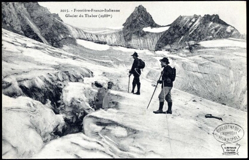 Frontière-Franco-Italienne. Glacier du Thabor