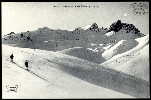 Skieurs au Mont Thabor