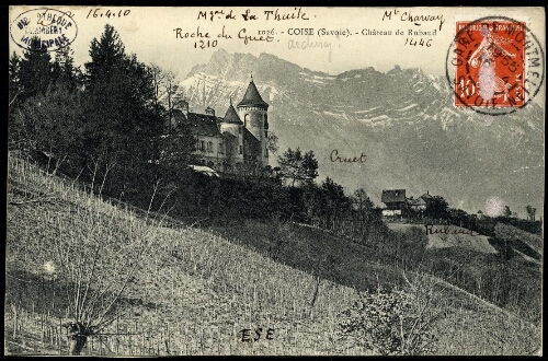 Coise (Savoie). Château de Rubaud