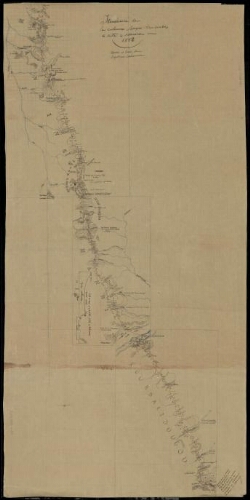 Itinéraire de la colonne Borgnis-Desbordes de Kita à Kéniéra en 1882