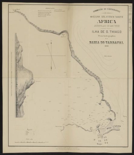 Ilha de S. Thiago: plano hydrographico da Bahia do Tarrafal : Oceano Atlantico norte, Africa, Archipelago de Cabo Verde