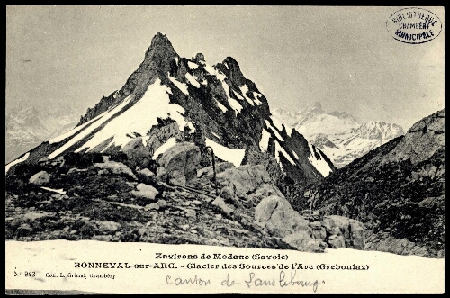 Bonneval-sur-Arc. Glacier des sources de l'Arc (Greboulaz)
