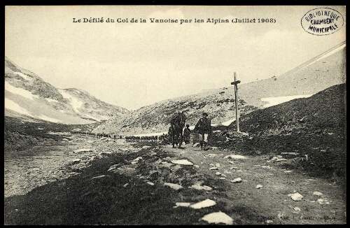 Le défilé du col de la Vanoise par les Alpins