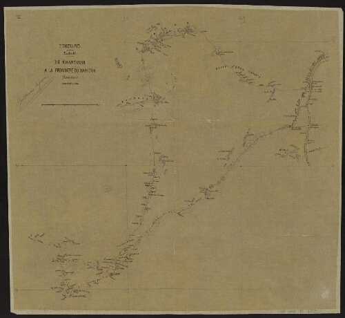 Itinéraires de Khartoum à la frontière du Darfour, Kordofan, août-octobre 1860 : feuille III [copie]