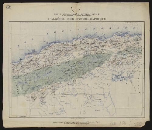 Algérie oro-hydrographique