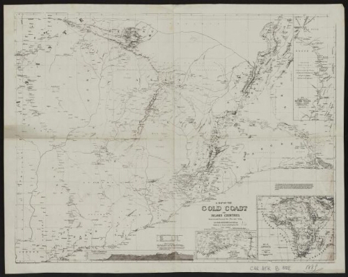 [Reproduction de] A map of the Gold Coast and inland countries between and beyond the Pra and Volta