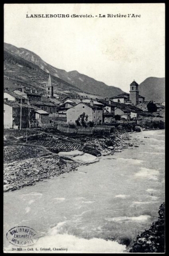 Lanslebourg (Savoie). La Rivière l'Arc
