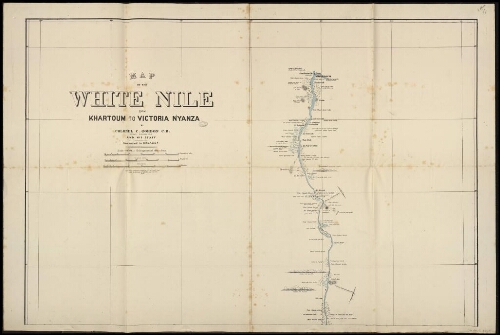 Map of the white Nile from Khartoum to Victoria Nyanza : surveyed in 1874-5-6 & 7
