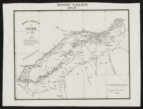 [Reproduction de] Mission Gallieni 1880-1881. Rive droite du Niger