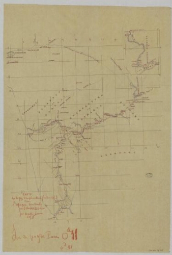 Carte du voyage d'exploration fait en 1853 dans l'Afrique australe par J. Andersson