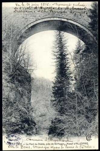 Le Pont du Diable, près de St Hugon. Massif d'Allevard