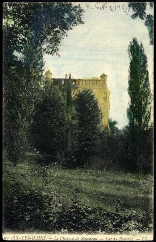 Le château de Bourdeau. Lac du Bourget