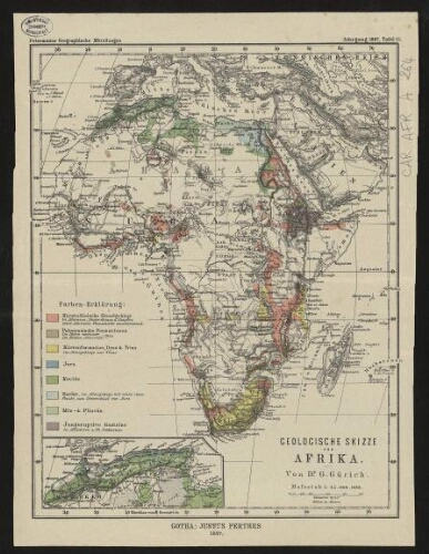 Geologische Skizze von Afrika