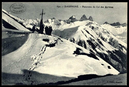 Dauphiné. Panorama du Col des Arves