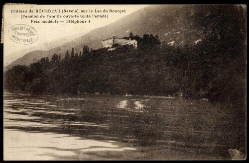 Château de Bourdeau sur le Lac du Bourget