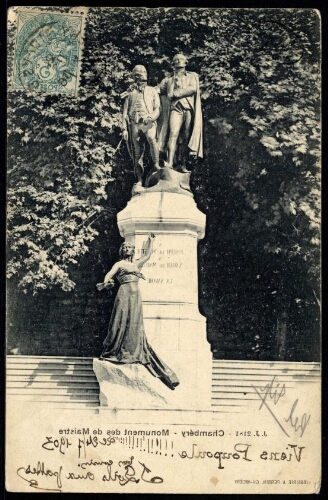 Chambéry. Monument des de Maistre