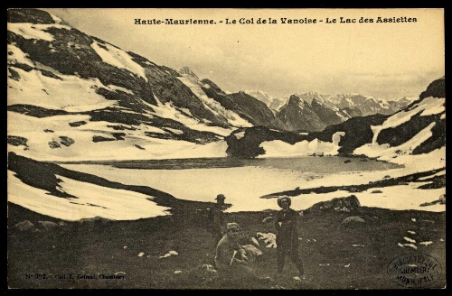 Haute-Maurienne. Le col de la Vanoise. Le lac des Assiettes