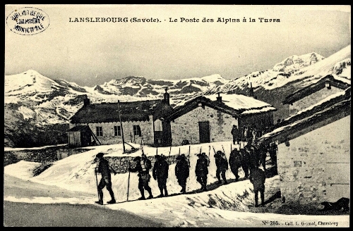 Lanslebourg (Savoie). Le poste des Alpins à la Turra