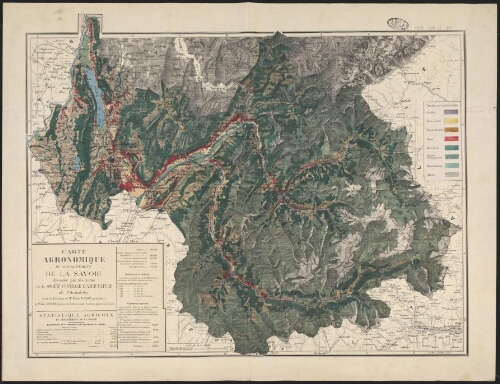 Carte agronomique du département de la Savoie