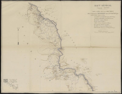 Haut-Sénégal, campagne 1880-1881, feuille I