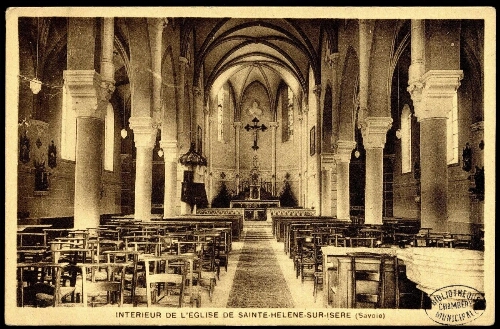 Intérieur de l'église de Sainte-Hélène-sur-Isère