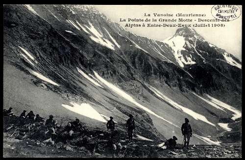 La pointe de la Grande Motte. Descente des Alpins à Entre-Deux-Eaux (juillet 1908)