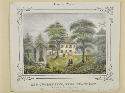Les Charmettes, près Chambéry : habitation de J.J. Rousseau